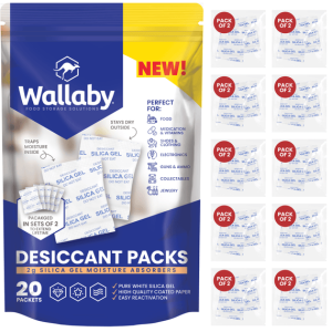 Silica Gel Desiccant Packets & Bags 2 Gram