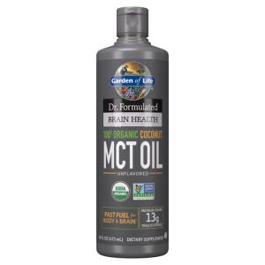 Dr. Formulated Brain Health Organic Coconut MCT Oil Liquid 16 fl oz. (473 ml)