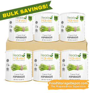 Ready Harvest Freeze-Dried Asparagus 6 pack 8.7 oz