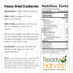 Ready Harvest Freeze-Dried Cranberries 6 pack 6 oz