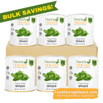 Ready Harvest Freeze-Dried Spinach 6 pack 7 oz
