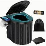 450lbs Capacity Portable Camping Toilet - 12" Seat