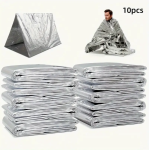 10 pcs Emergency Mylar Blankets