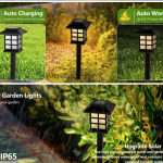 12 Pack LED Solar Pathway Lights