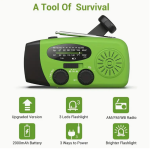 Solar & Hand Crank Emergency Radio-Power Bank-Light