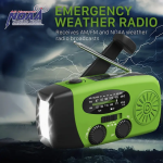 Solar & Hand Crank Emergency Radio-Power Bank-Light