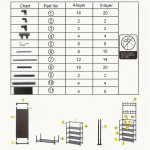 4/5 Layer Multi-functional Metal Coat Rack