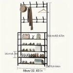 4/5 Layer Multi-functional Metal Coat Rack