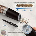 Electric Salt and Pepper Grinder Set