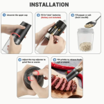 Electric Salt and Pepper Grinder Set