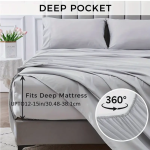 4-Piece Soft Cooling Sheets for Queen Size