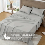4-Piece Soft Cooling Sheets for Queen Size