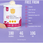 Toddler Formula with A2 Whole Milk, 12.7 Oz