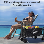 Collapsible Folding Wagon, Beach Wagon Cart