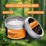 4-Pack Unscented Emergency Candles - 96-Hour Burn Time