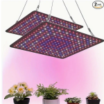 2 Pack LED Grow Light Panel 200W Lamp