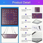 2 Pack LED Grow Light Panel 200W Lamp