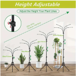 10 Dimmable LED Grow Light - Growing Lamps with Adjustable Gooseneck