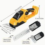 Cordless Grass Shear, 2-in-1 Handheld Hedge Trimmer