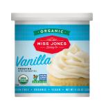 Miss Jones Baking Co.- Organic Vanilla Buttercream Frosting- Net Wt. 11.29oz