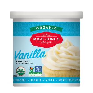 Miss Jones Baking Co.- Organic Vanilla Buttercream Frosting- Net Wt. 11.29oz