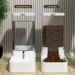 Automatic Pet Feeder & Waterer Set