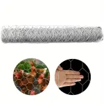 4FTx150FT Chicken Wire Netting Galvanized Wire Mesh Hexagonal for Poultry Garden Fencing Barrier
