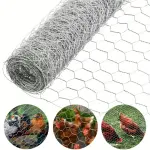 4FTx150FT Chicken Wire Netting Galvanized Wire Mesh Hexagonal for Poultry Garden Fencing Barrier