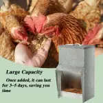 12lbs Galvanized Rat Proof Chicken Feeder