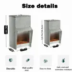 12lbs Galvanized Rat Proof Chicken Feeder