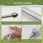 2pcs Reusable Goats Syringe For Goat, 2 Drench Nozzle Adjustable Dosage Drench Gun Syringe For Sheep (Clear 0.68oz)