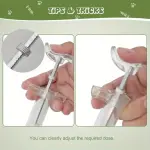 2pcs Reusable Goats Syringe For Goat, 2 Drench Nozzle Adjustable Dosage Drench Gun Syringe For Sheep (Clear 0.68oz)