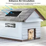 1pc Solar Panel Fan Kit, Solar Fan, Chicken Coop Fan, 25W, 10ft Cable, DC Power Supply, Bi-Metal Enclosure, Weatherproof Dual Fan