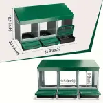 Genimo 3-Compartment Heavy-Duty Roll-Out Nesting Box