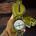 1pc Compact Waterproof Survival Compass – Durable Multifunction Navigation Tool – Essential for Hiking, Camping & Travel Adventures