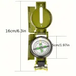 1pc Compact Waterproof Survival Compass – Durable Multifunction Navigation Tool – Essential for Hiking, Camping & Travel Adventures