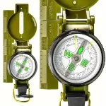 1pc Compact Waterproof Survival Compass – Durable Multifunction Navigation Tool – Essential for Hiking, Camping & Travel Adventures