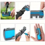 Portable SharpMaster - Fixed-Blade Knives - Multi-Functional Steel Sharpener with Easy Grip Handle for Outdoor Camping and Hiking