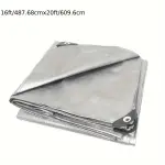 10 Mil Silver Heavy Duty Poly Tarp - 16 ft x 20 ft - Super Waterproof & UV Resistant