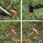 10pcs Premium Stainless Steel Heavy-Duty Tent Stakes - Metal Ground Pegs for Secure Outdoor Camping, Patio, Garden, and Canopy Setup - Rust-Resistant and Weatherproof