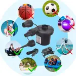3-Nozzle Portable Electric Air Pump - Inflating and Deflating Air Mattresses