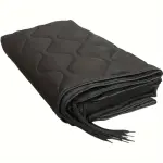 Lenotos Thermal Woobie Blanket - Water-Resistant, Portable, Insulated, and Compact with Compression Carry Bag (Black)