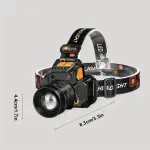 1PC Strong Light Rechargeable Headlight Headlamp Flashlight High Lumens LED Headlamp