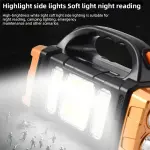 Solar & USB Rechargeable LED Lantern Flashlight, 1500mAh Nickel Battery