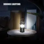 2pcs Super Bright LED Camping Lantern - Portable and Collapsible Emergency Flashlight with Battery Power