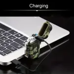1pc Windproof Double Arc Lighter - USB Rechargeable Flameless Lighter
