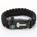 5-in-1 Ultimate Survival Bracelet - Compass, Whistle, Fire Starter, Cutting Tool, Emergency Rope, and Paracord