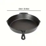 12 inch Seasoned Cast Iron Skillet