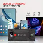 1000A Portable Car Jump Starter & Charger, 8000mAh Emergency Power Bank for Cell Phones, Cars, Motorcycles