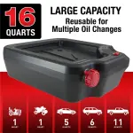 16 Quart Automotive Drain Pan Container
